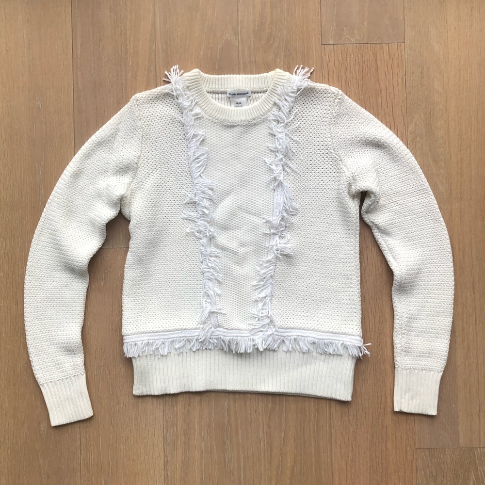 Club Monaco Martuska Fringe Sweater